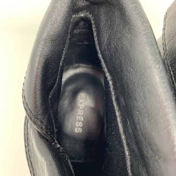 Express Women's Black Faux Leather Booties 8.5 - Picture 3 of 7